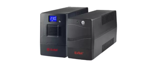 ExTell 650VA UPS, Line Interactive Desk Type, LCD Display (EATM650CD) - Image 2