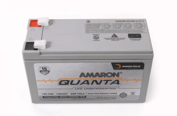 Amaron Quanta Model 12 volts, 12 ah Sealed maintenance free Battery model(ALS12001-01)