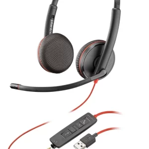 HP Plantronics BlackWire C3225 Headsets