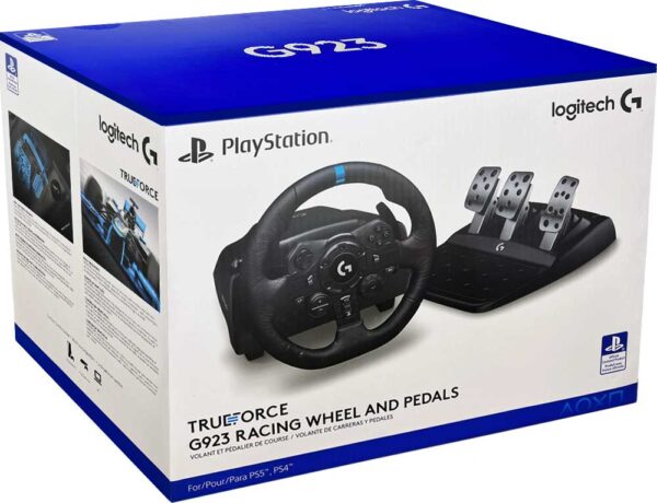 Logitech G923 True Force Racing wheel & Peddles for PS4 & PC (941-000150)