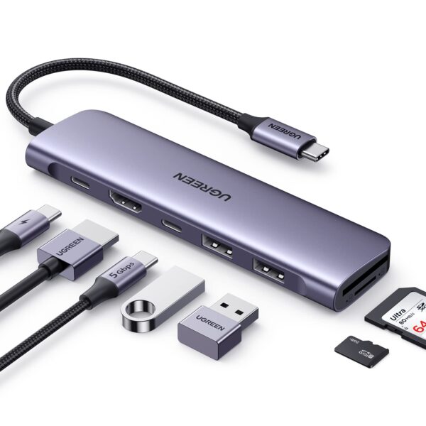 Ugreen 7-IN-1 USB-C Multifunction Adapter 60515 100w 1000Mbps 4K 60Hz