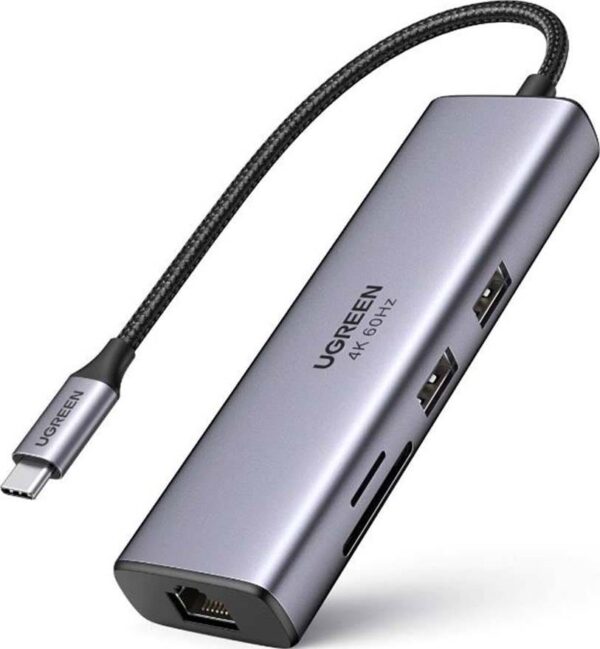 Ugreen 7-IN-1 USB-C Multifunction Adapter 60515 100w 1000Mbps 4K 60Hz - Image 2
