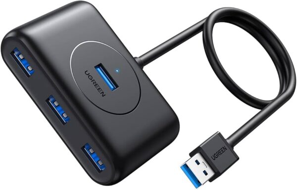 Ugreen USB 3.0 4-Port Hub with USB-C 1M Black (CR113 UG-40850) - Image 2