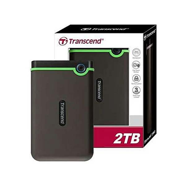 Transcend 2TB Slim StoreJet2.5" External Hard Drive (TS2TSJ25M3S)