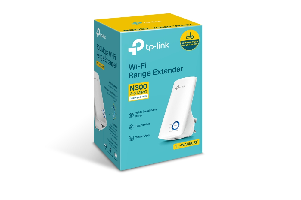 TP-Link 300Mbps Wi-Fi Range Extender (TL-WA850RE)